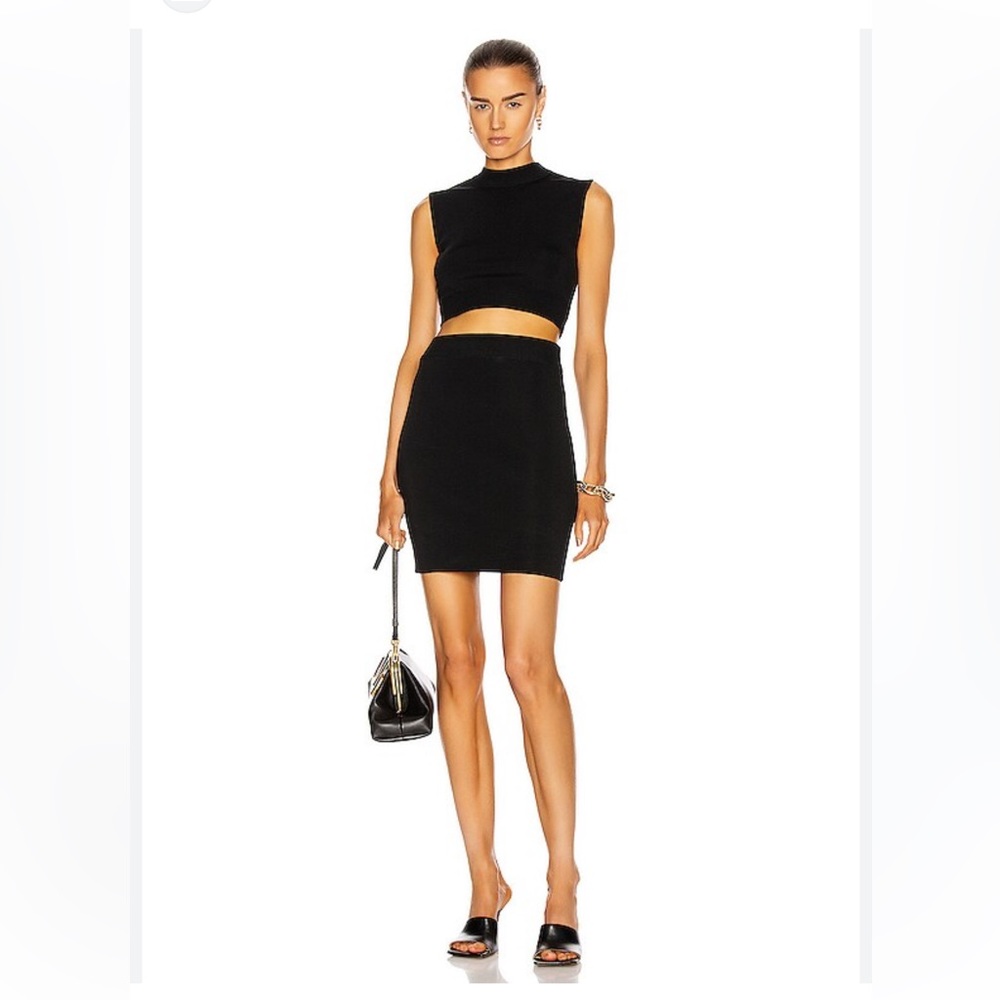 GAUGE81 MAO CUTOUT JERSEY MINI DRESS IN BLACK S